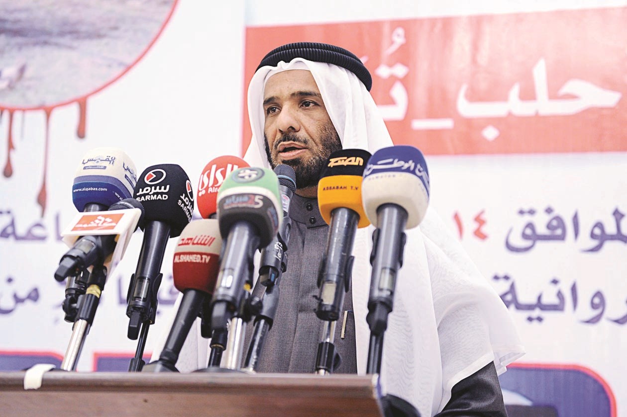 طارق الطواري متحدثاً