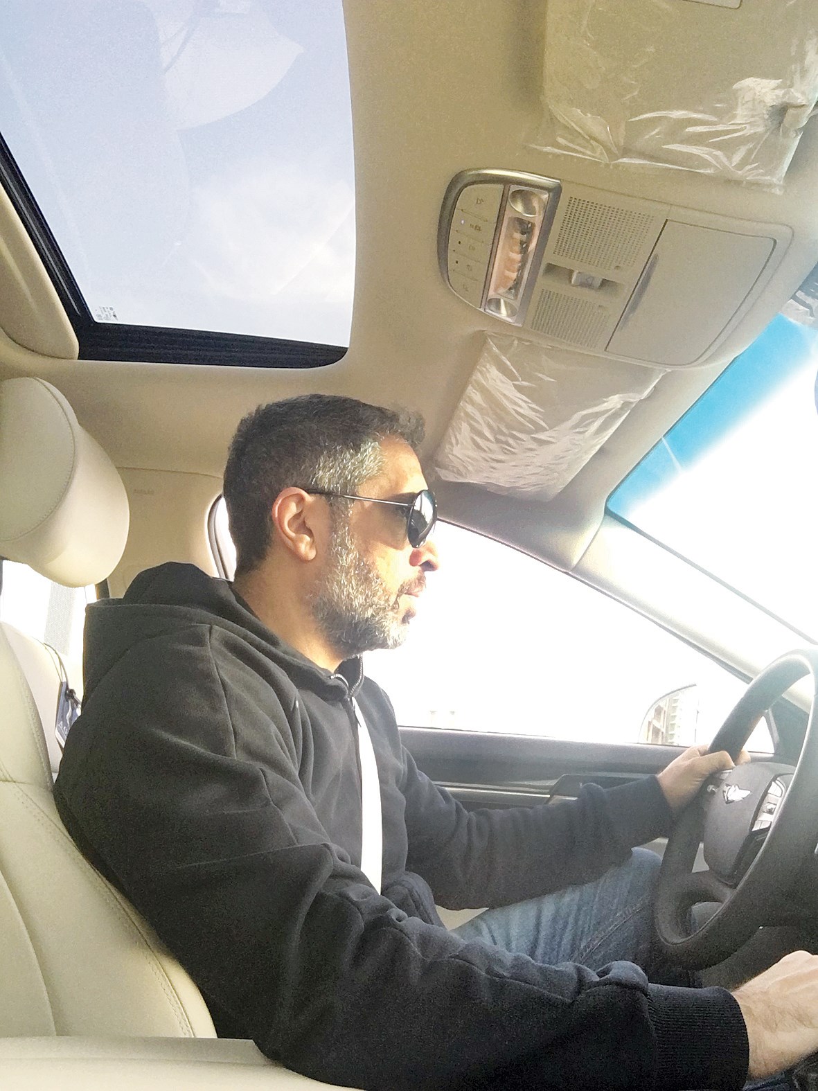 الزميل سهيل الحويك خلال التجربة