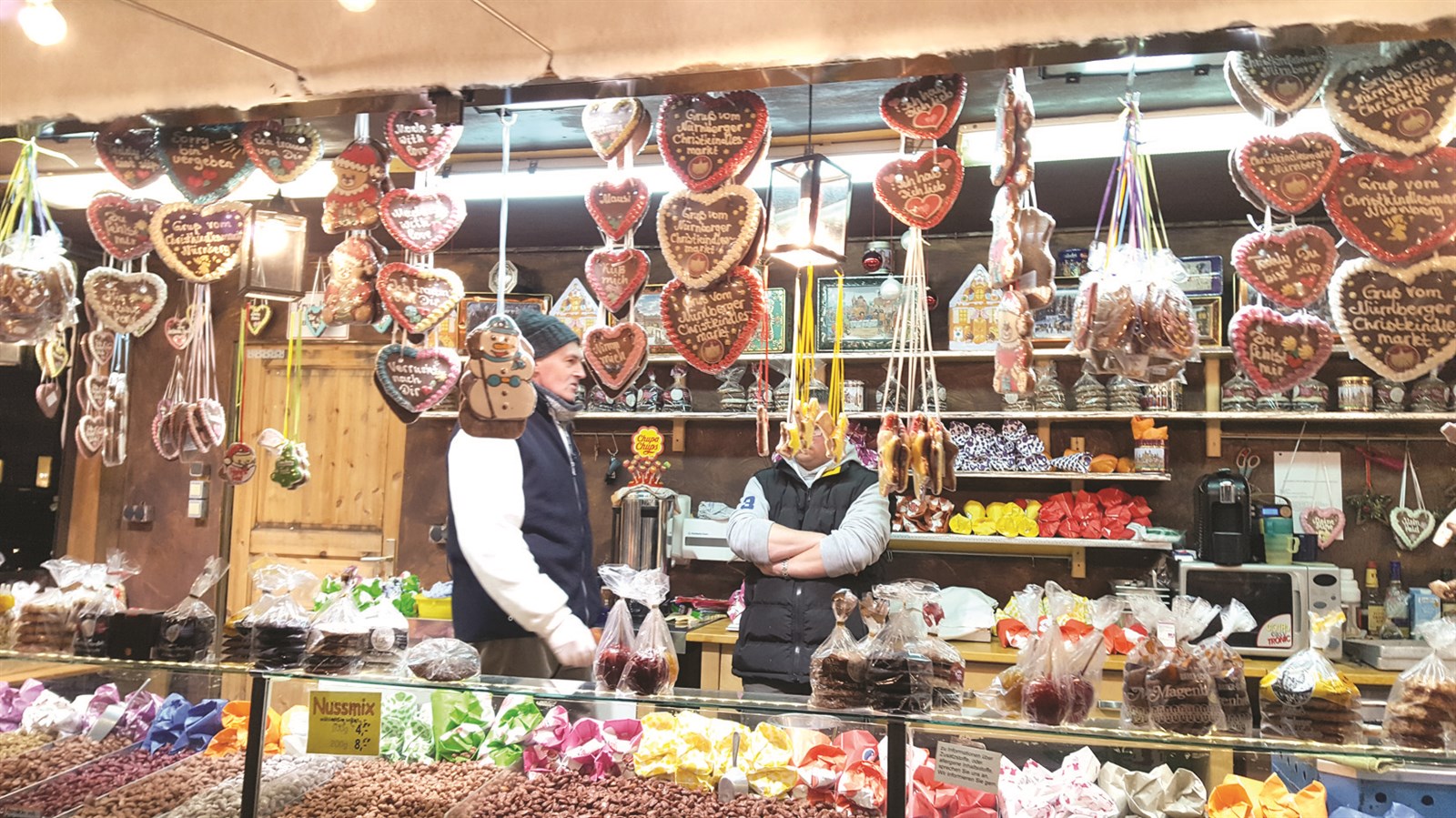 أحد أكواخ سوق عيد الميلاد