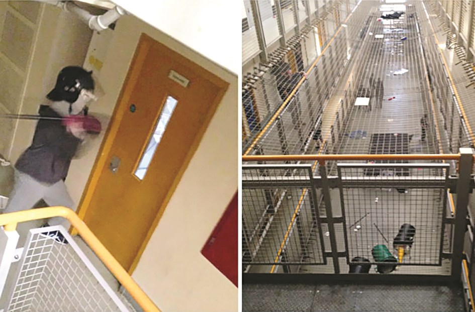 u0633u062cu0646 u0628u0631u0645u0646u063au0647u0627u0645 (u0645u0646 u0627u0644u062fu0627u062eu0644) u0648u0625u0644u0649 u0627u0644u064au0633u0627u0631 u064au0628u062fu0648 u0633u062cu064au0646 u064au0639u062au0645u0631 u062eu0648u0630u0629 u0634u0631u0637u064a u0648u064au062du0637u0645 u0628u0627u0628u0627u064b