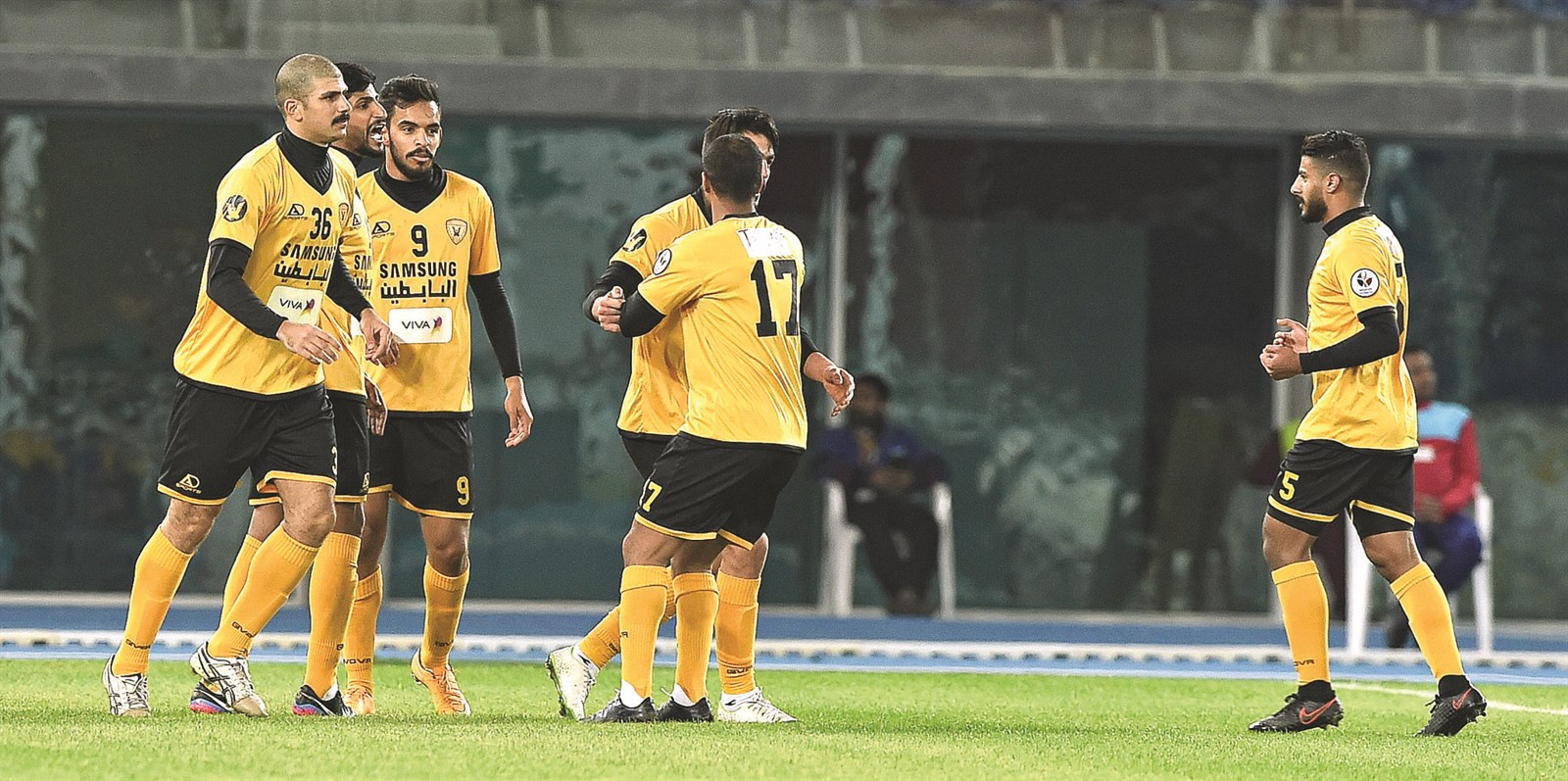 u0644u0627u0639u0628u0648 u0627u0644u0642u0627u062fu0633u064au0629 u064au062du062au0641u0644u0648u0646 u0628u0647u062fu0641 u0623u062du0645u062f u0627u0644u0631u064au0627u062du064a u0641u064a u0645u0631u0645u0649 u0627u0644u0633u0627u0644u0645u064au0629 (u062au0635u0648u064au0631 u062cu0627u0633u0645 u0628u0627u0631u0648u0646)