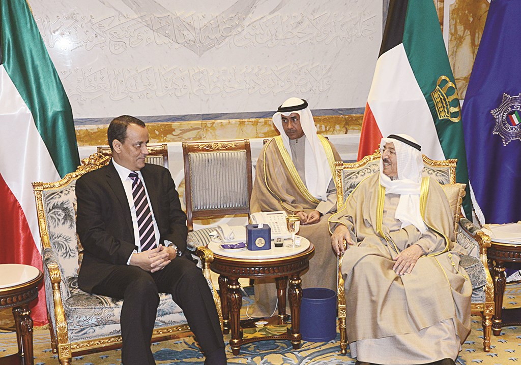 صاحب السمو مستقبلاً المبعوث الأممي إلى اليمن