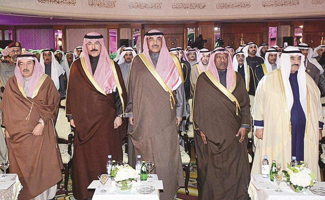 ناصر المحمد وعلي العبدالله وصباح الخالد ومحمد الخالد وسالم الجابر