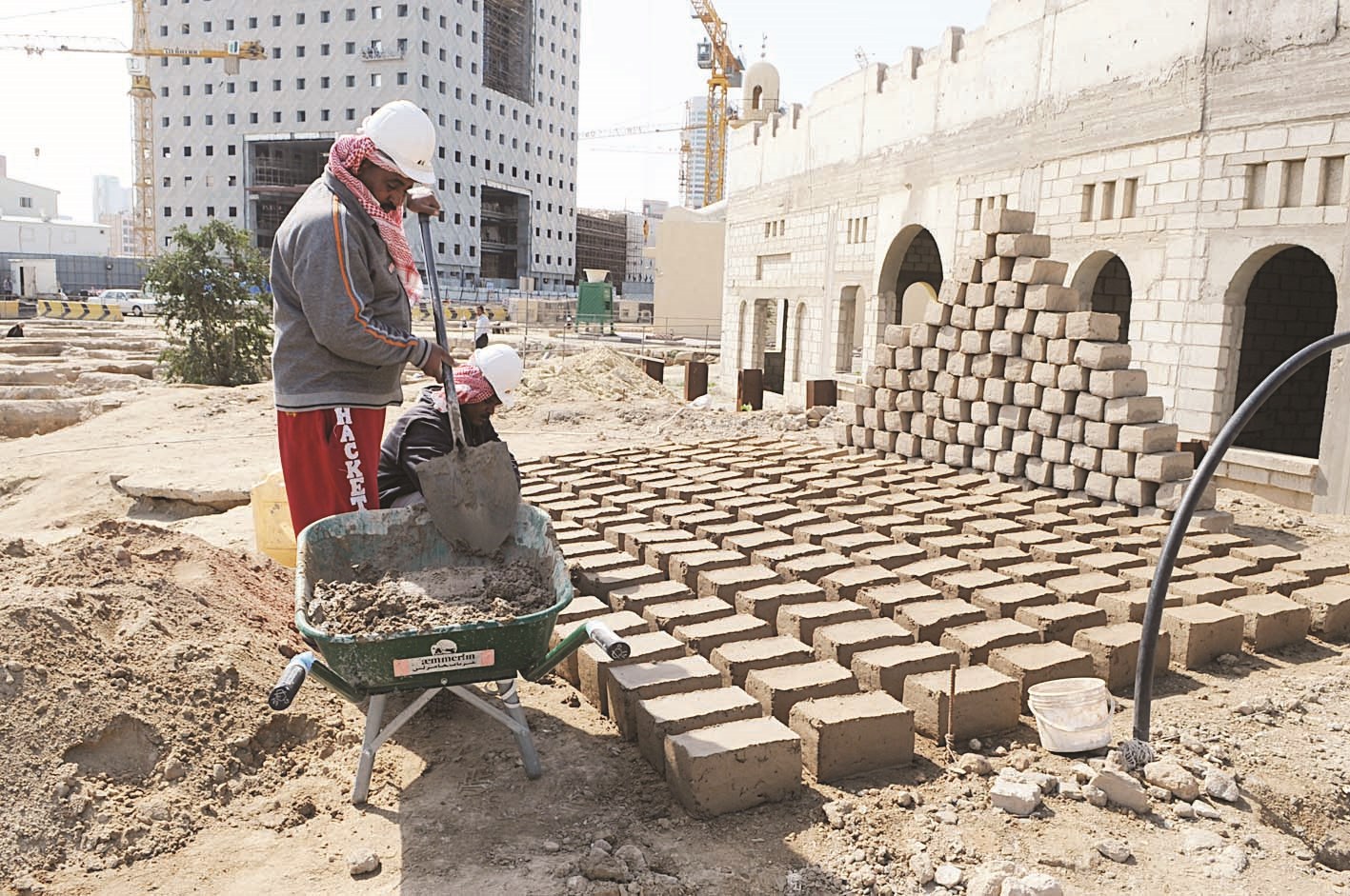 طوب لترميم الجدران المنهارة