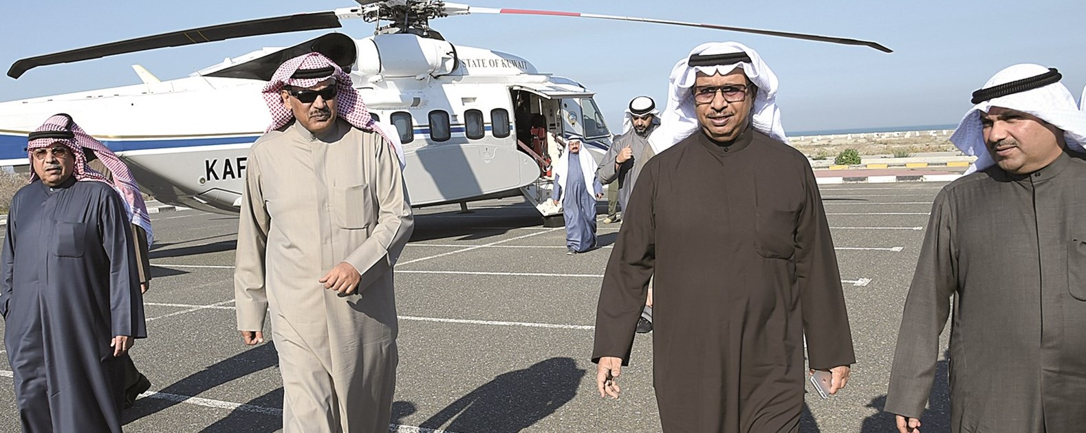 المبارك والخالد والجراح والعبدالله خلال الجولة