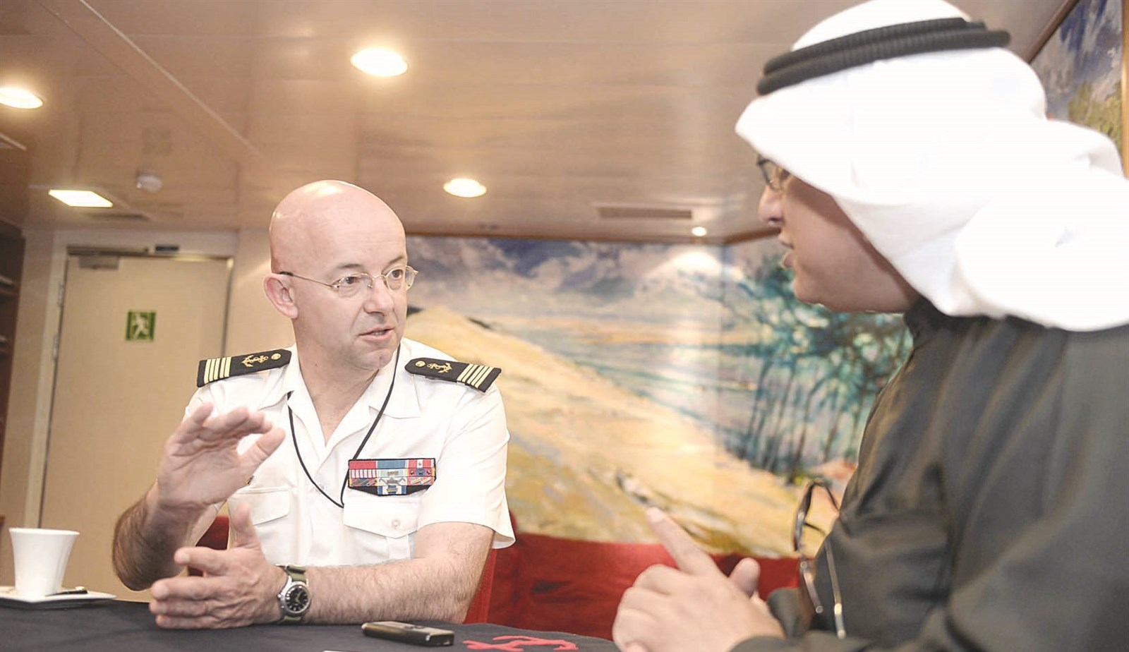 ساغوران متحدثاً للزميل خالد الشرقاوي