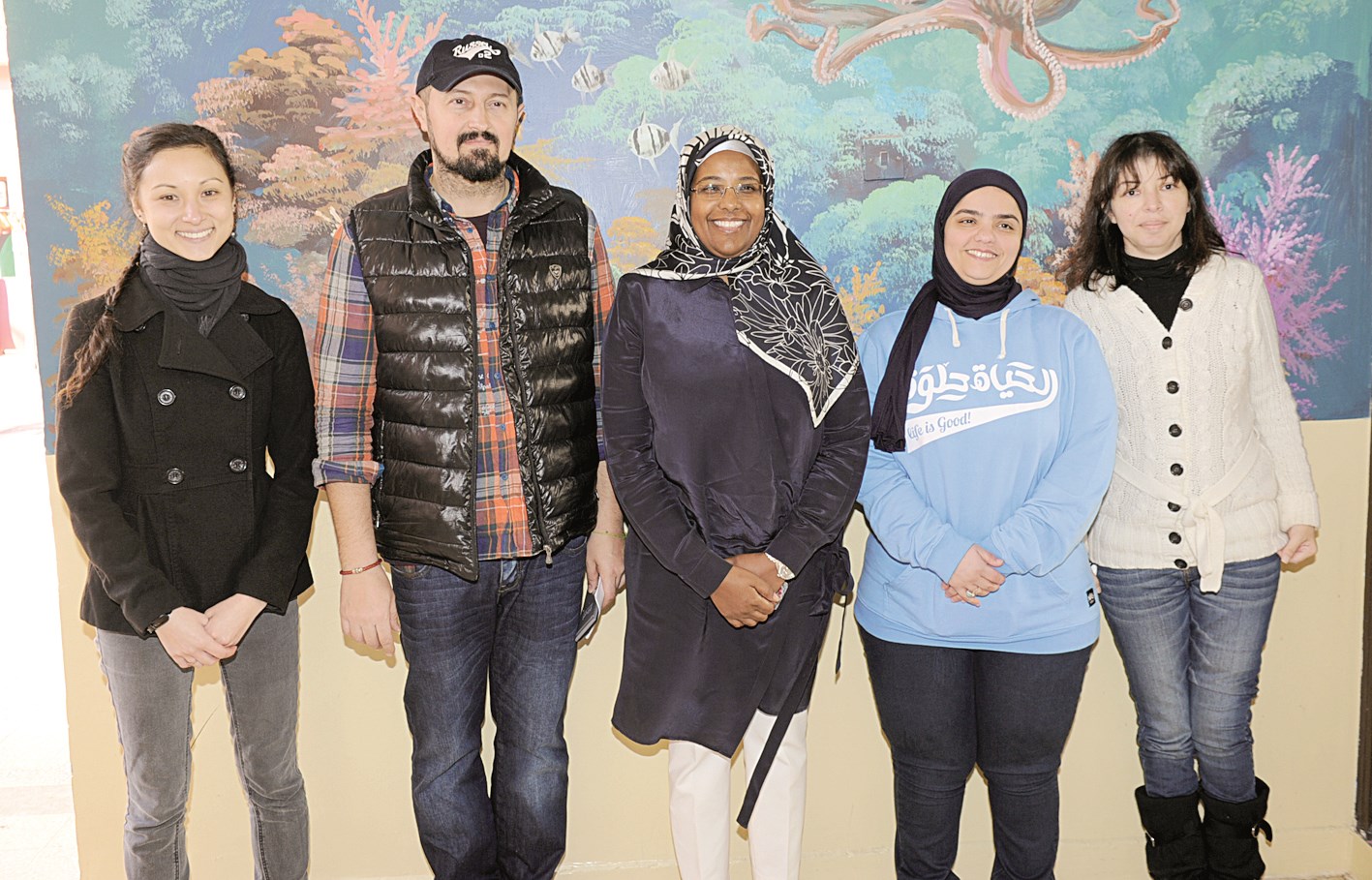 عدد من مسؤولي مدرسة دسمان ثنائية اللغة