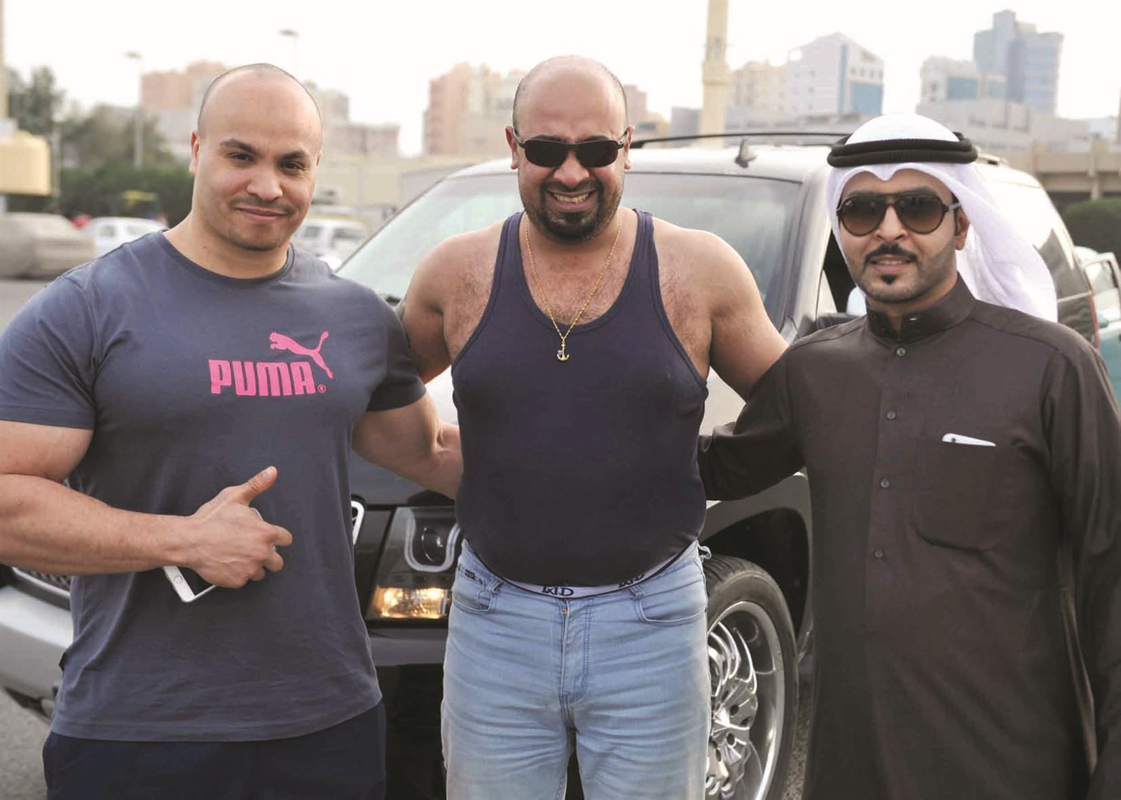 فهد سيد محمد مع الزميل فيصل التركي