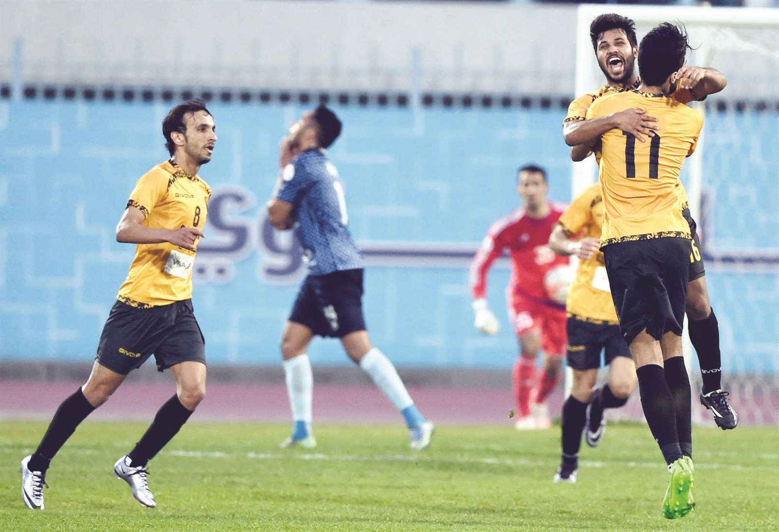 u0646u062cu0645 u0627u0644u0642u0627u062fu0633u064au0629 u0645u062du0645u062f u0627u0644u0641u0647u062f u064au062au0644u0642u0649 u0627u0644u062au0647u0646u0626u0629 u0645u0646 u0641u0647u062f u0627u0644u0623u0646u0635u0627u0631u064a u0628u0639u062f u0647u062fu0641u0647 u0627u0644u0623u0648u0644 u0641u064a u0645u0631u0645u0649 u0627u0644u0633u0627u0644u0645u064au0629 u0623u0645u0633 (u062au0635u0648u064au0631 u062cu0627u0633u0645 u0628u0627u0631u0648u0646)