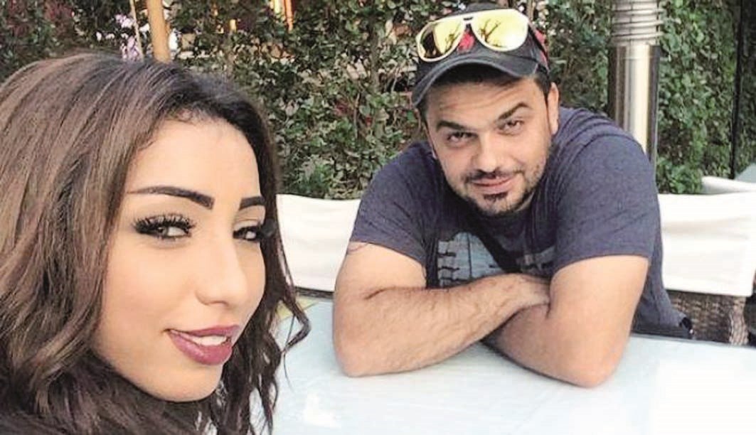 دنيا بطمة وزوجها محمد الترك