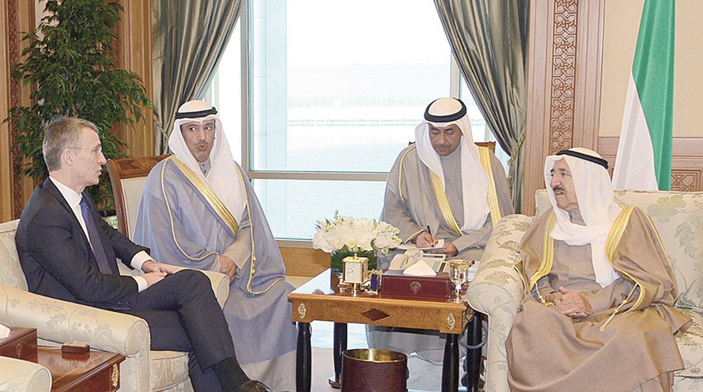 صاحب السمو مستقبلاً أمين عام حلف شمال الأطلسي