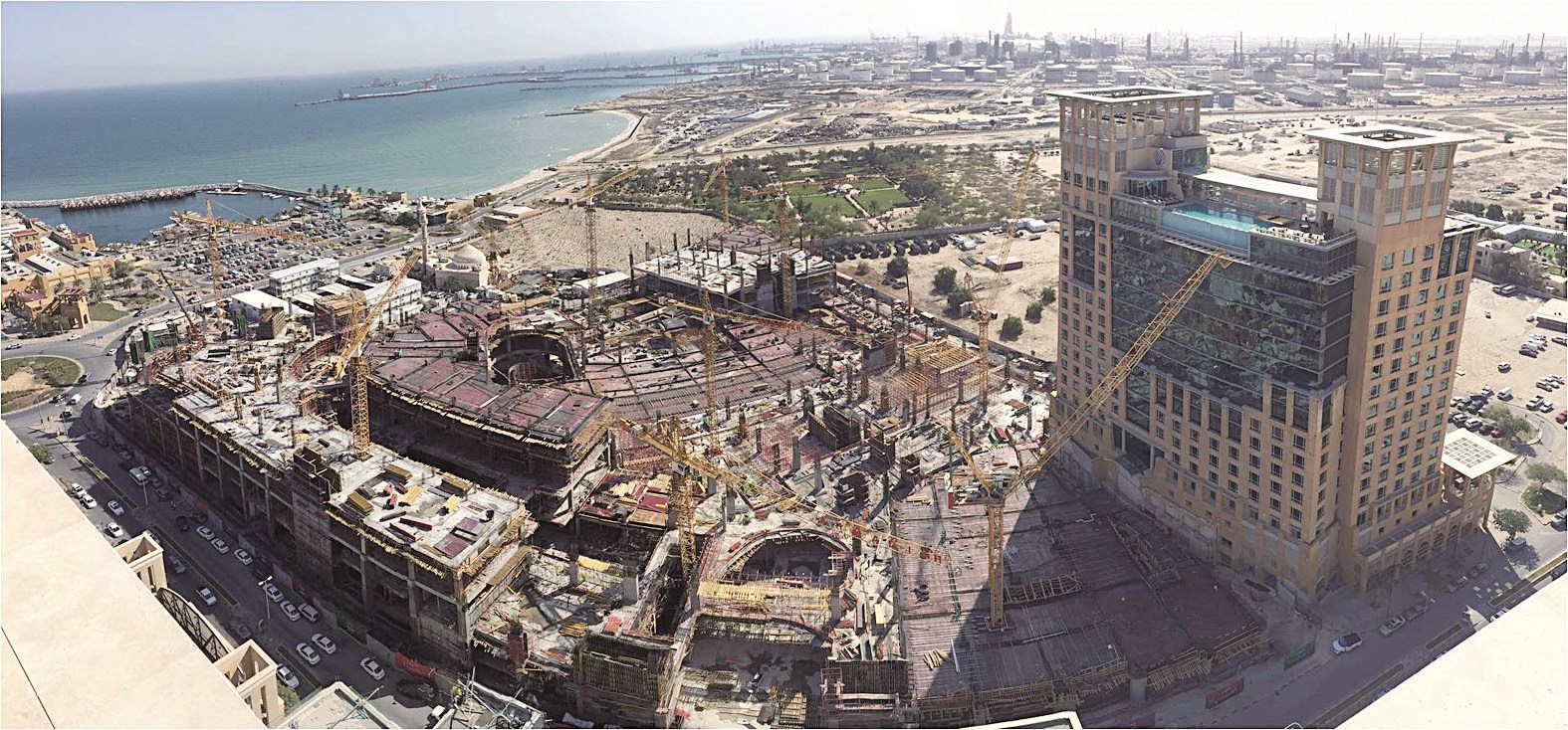 جانب من الأعمال الإنشائية