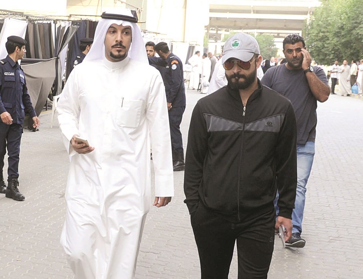 الظفيري مع الزميل محمد أنور