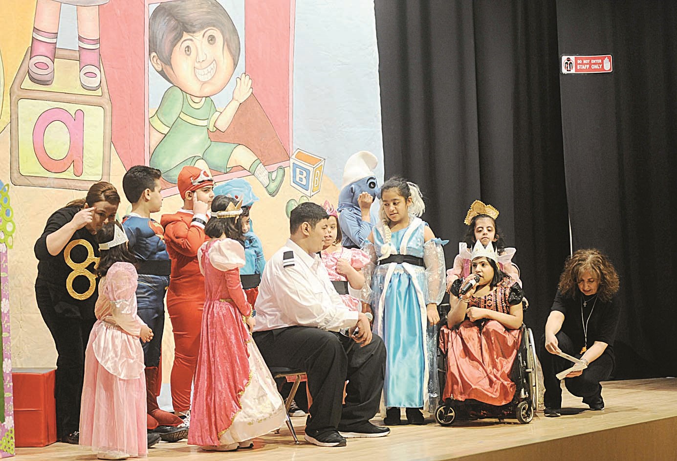 مشهد من المسرحية (تصوير كرم ذياب)