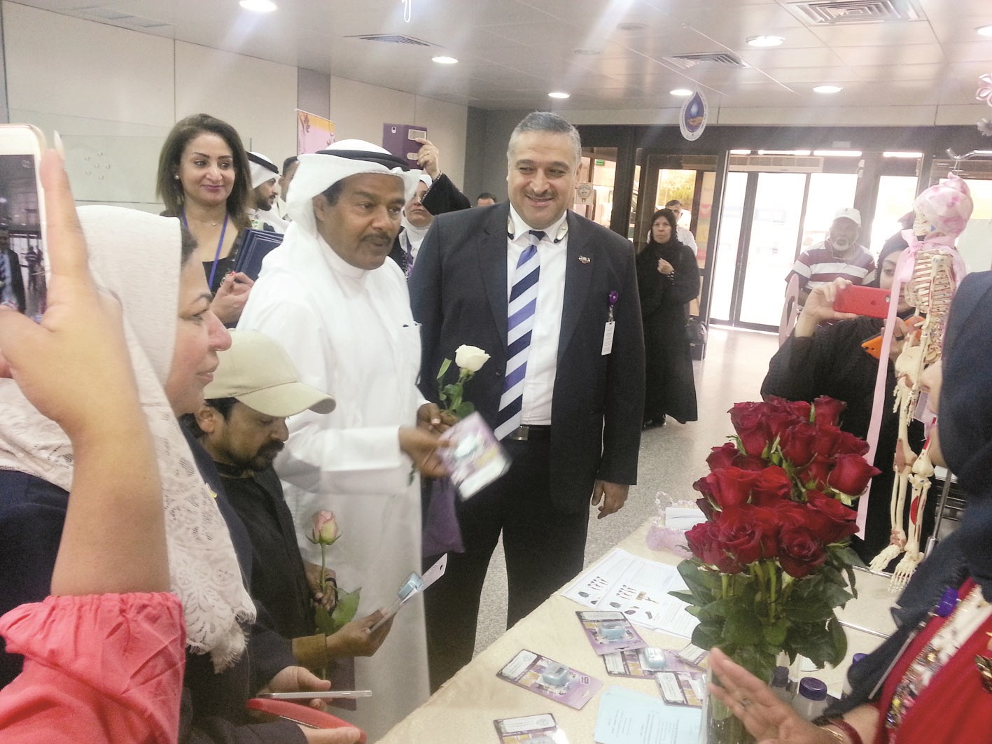 جانب من احتفالية مركز مرضى السرطان