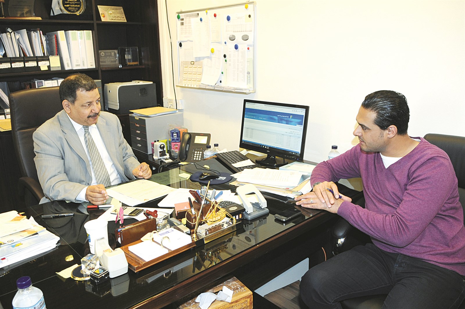 الخليفي متحدثاً للزميل إبراهيم موسى