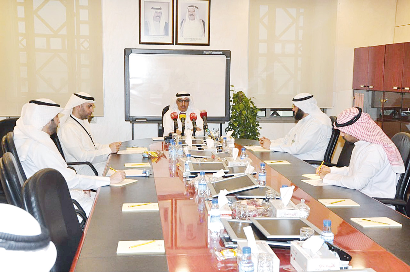 جانب من المؤتمر الصحافي (تصوير جلال معوض)