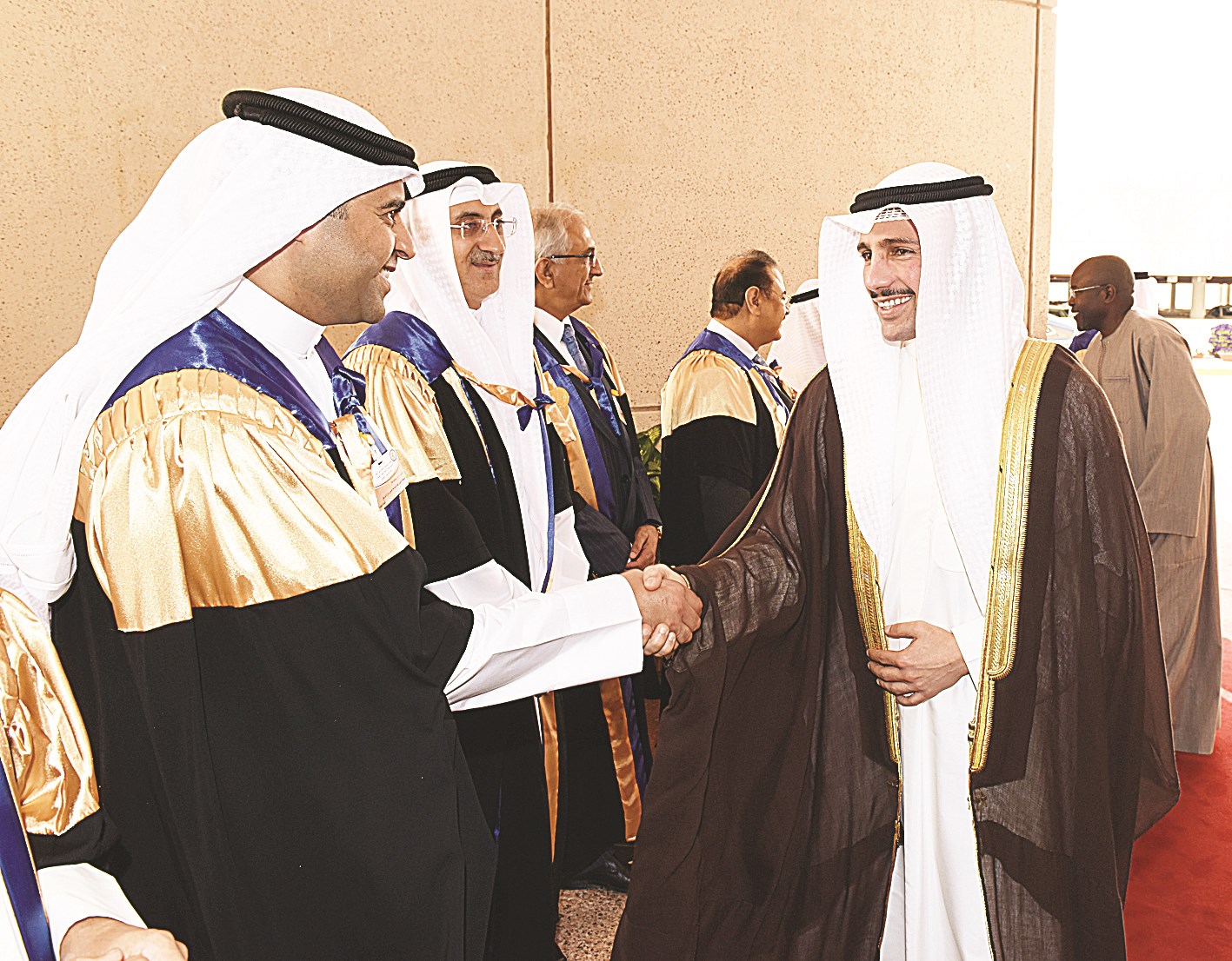 استقبال رئيس مجلس الأمة مرزوق الغانم