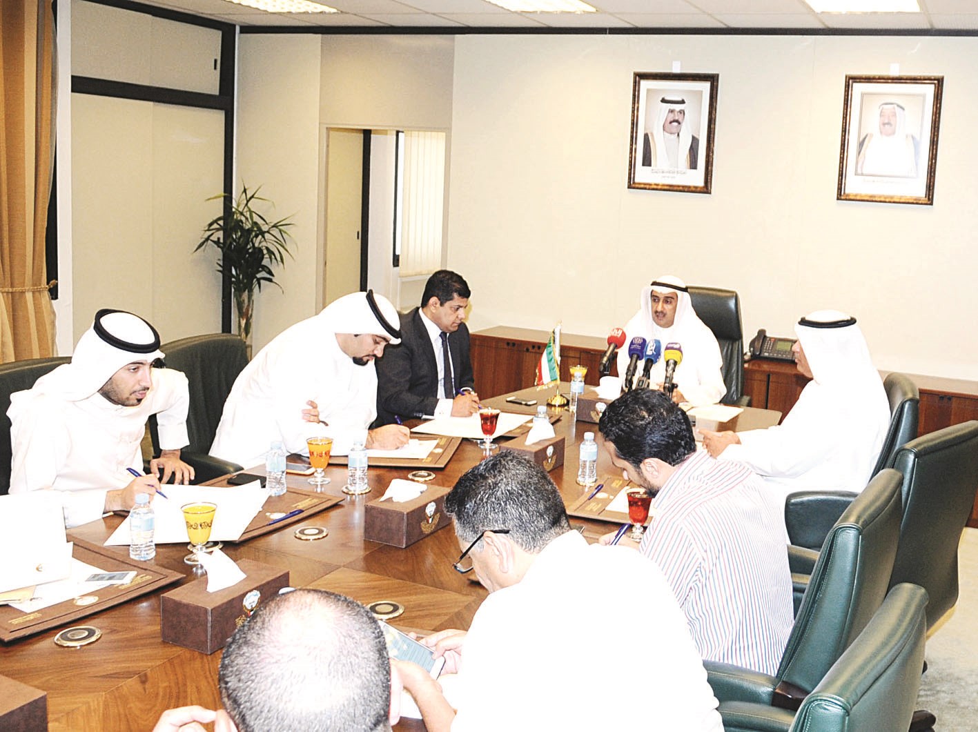 جانب من المؤتمر الصحافي (تصوير كرم ذياب)