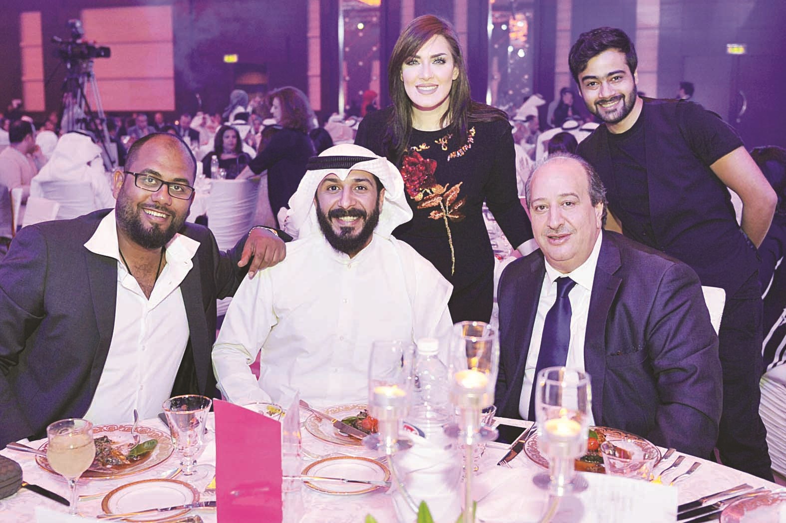 عامر الصبّاح مع حمد العماني وعلي العلي وهبة الدري وحمد أشكناني