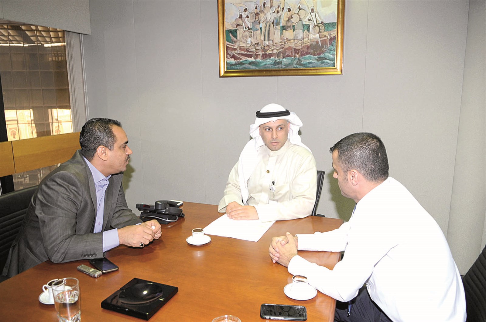 العصيمي متحدثاً لـ «الراي» (تصوير كرم ذياب)