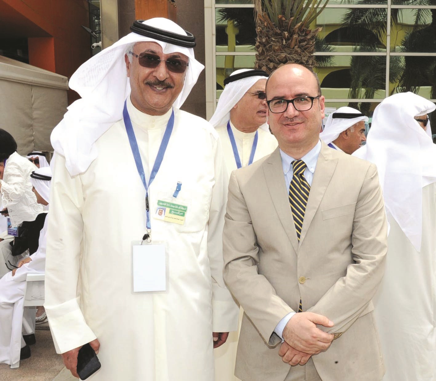 عصام البحر والزميل أحمد سمّاق