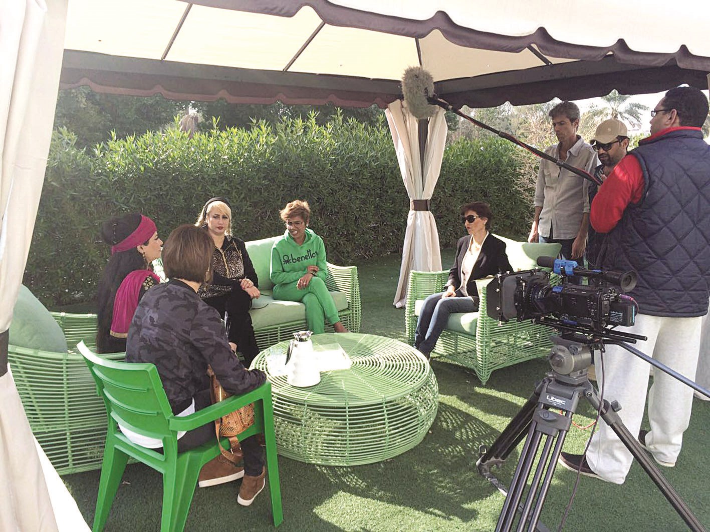 خلال تصوير أحد المشاهد