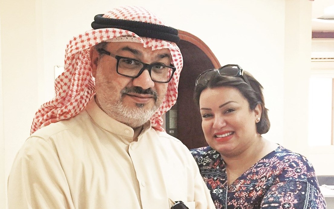 منى شداد مع حسين المفيدي