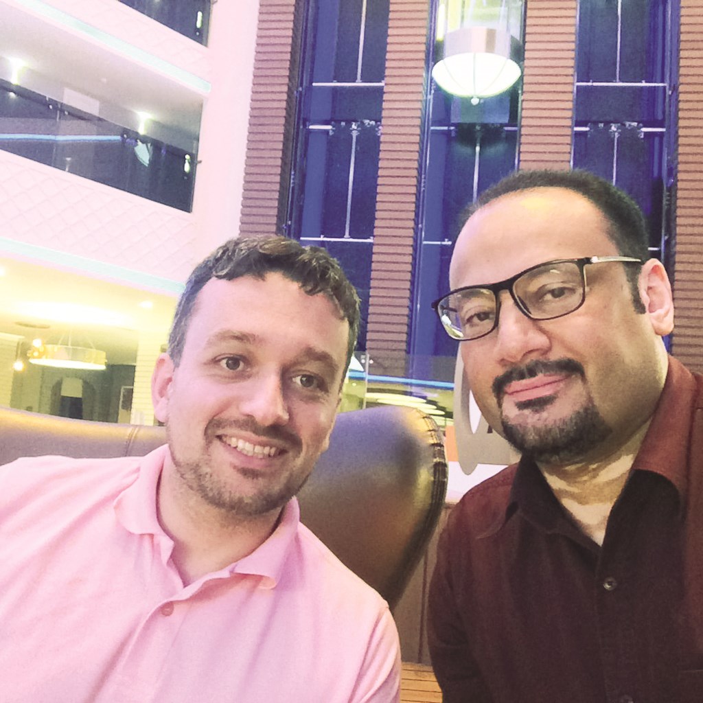 الزميل ناصر الفرحان مع أوفك سيكجن