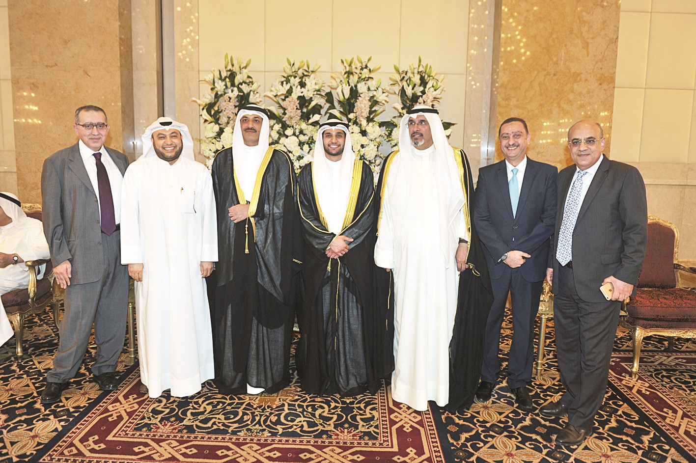 ماجد العلي وعلي الرز مهنئين