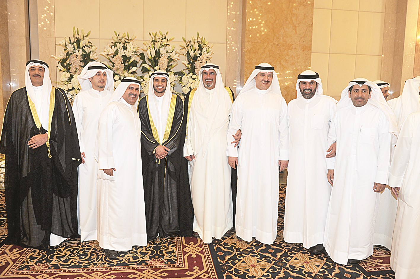 منذر الجلاهمة وجمال الحربي وصلاح الجلاهمة يهنئون