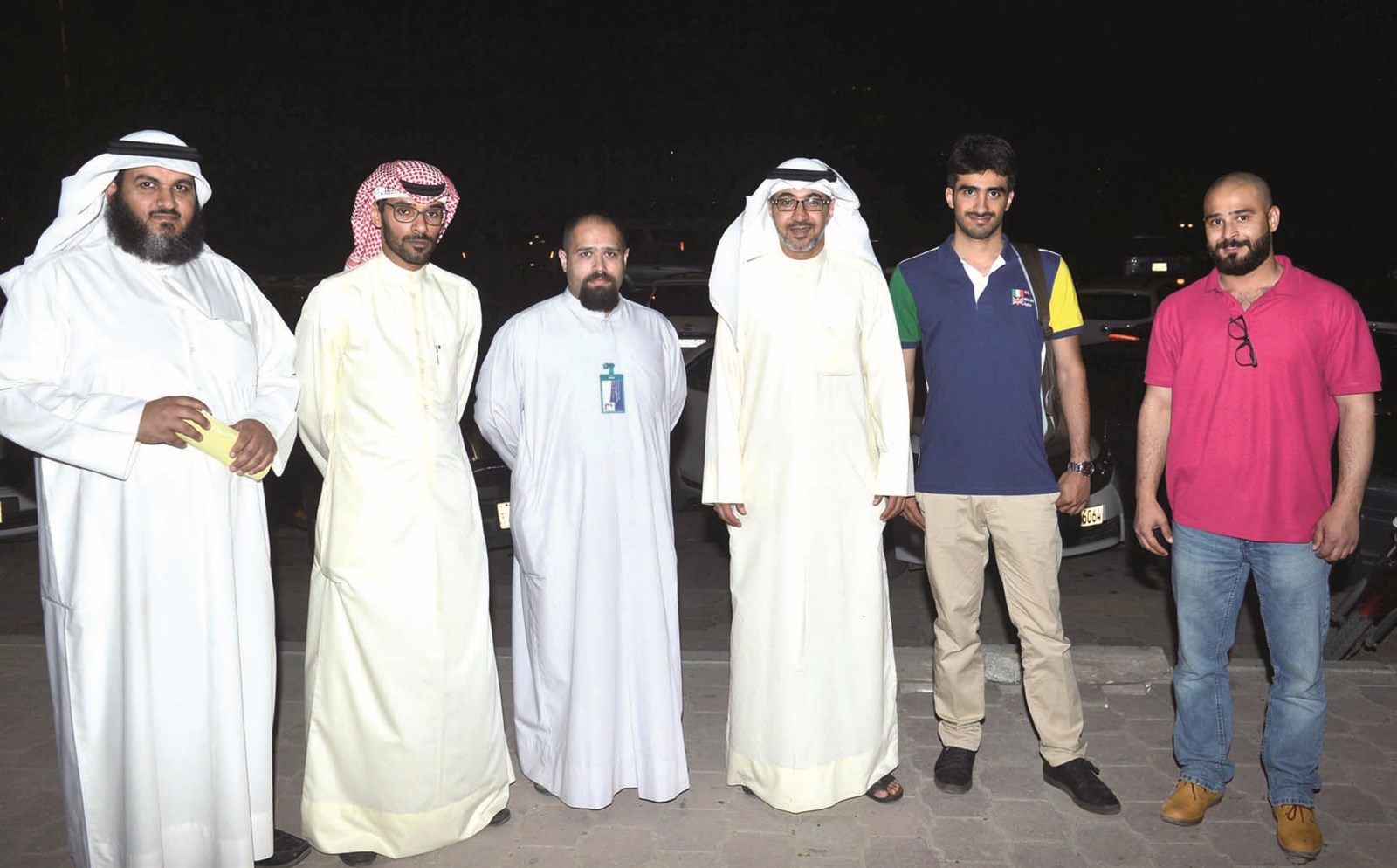 الزميل محمد أنور مع فريق اللجنة المشتركة