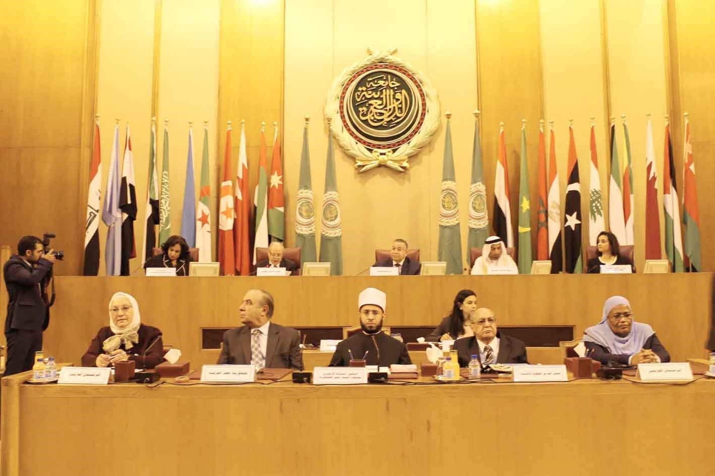 المنصة الرئيسة لاجتماع البرلمان العربي