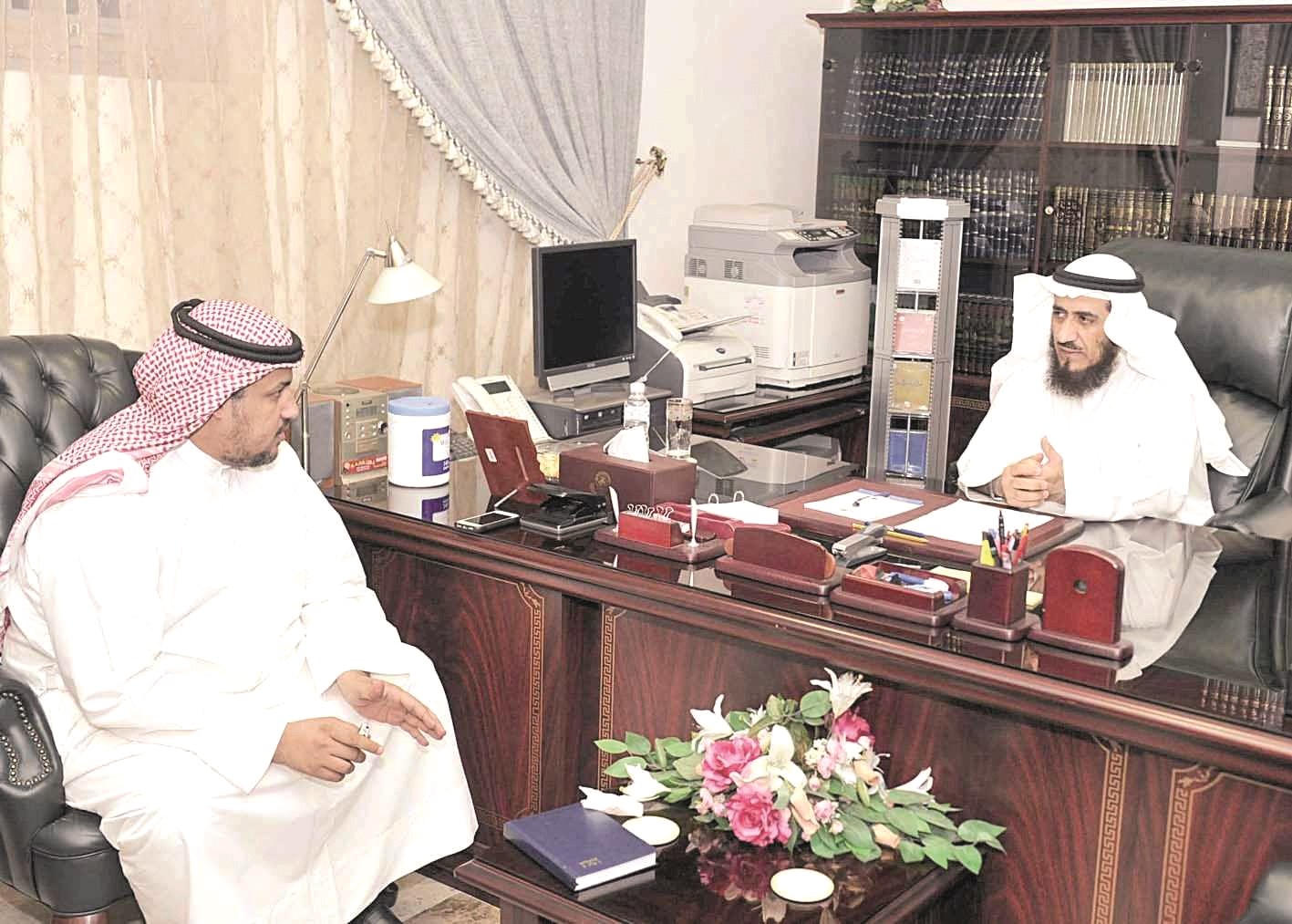 عمادي متحدثاً للزميل تركي المغامس