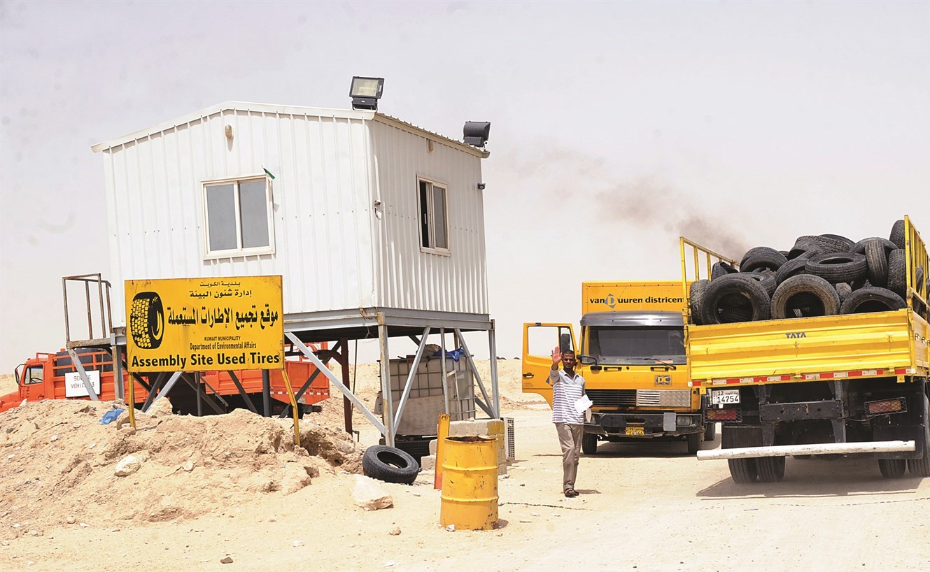 حمولة جديدة من الإطارات المستعملة