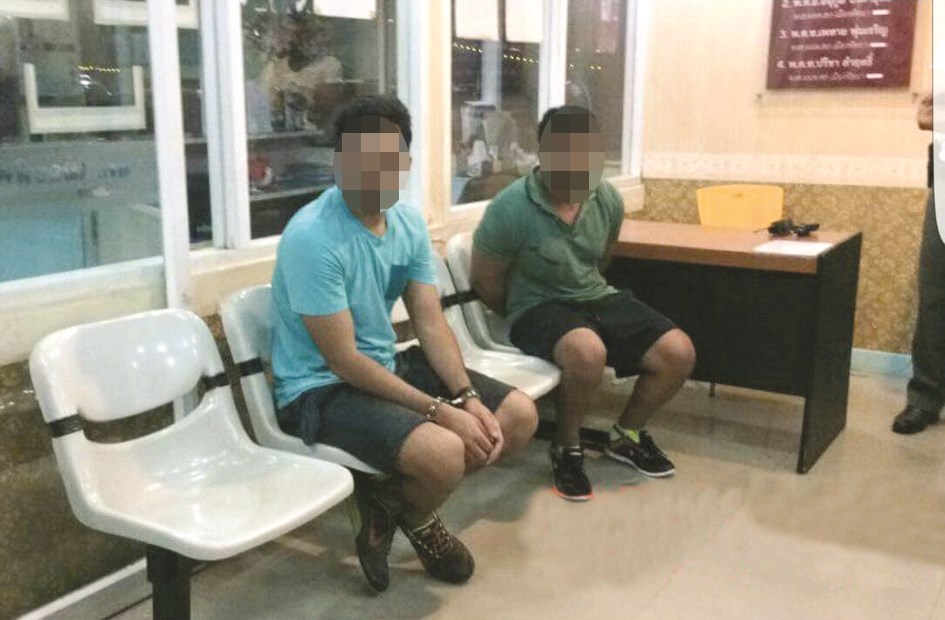 الجانيان بعد ضبطهما