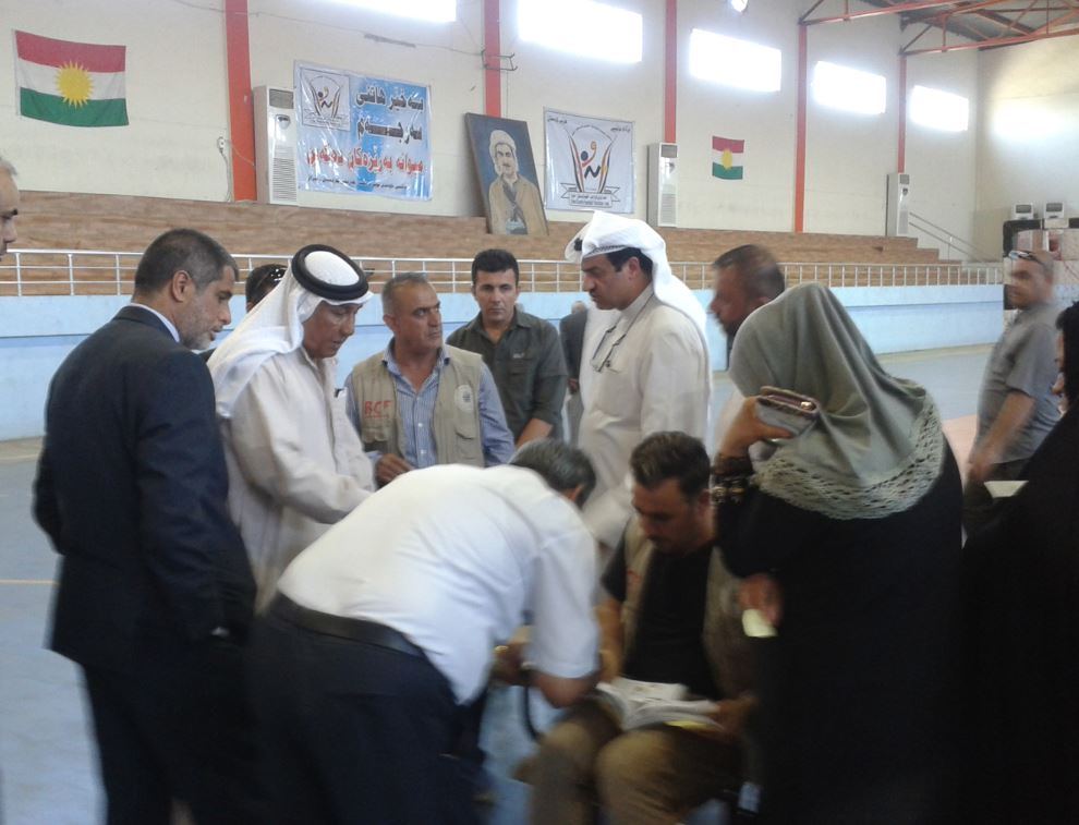 توزيع المساعدات