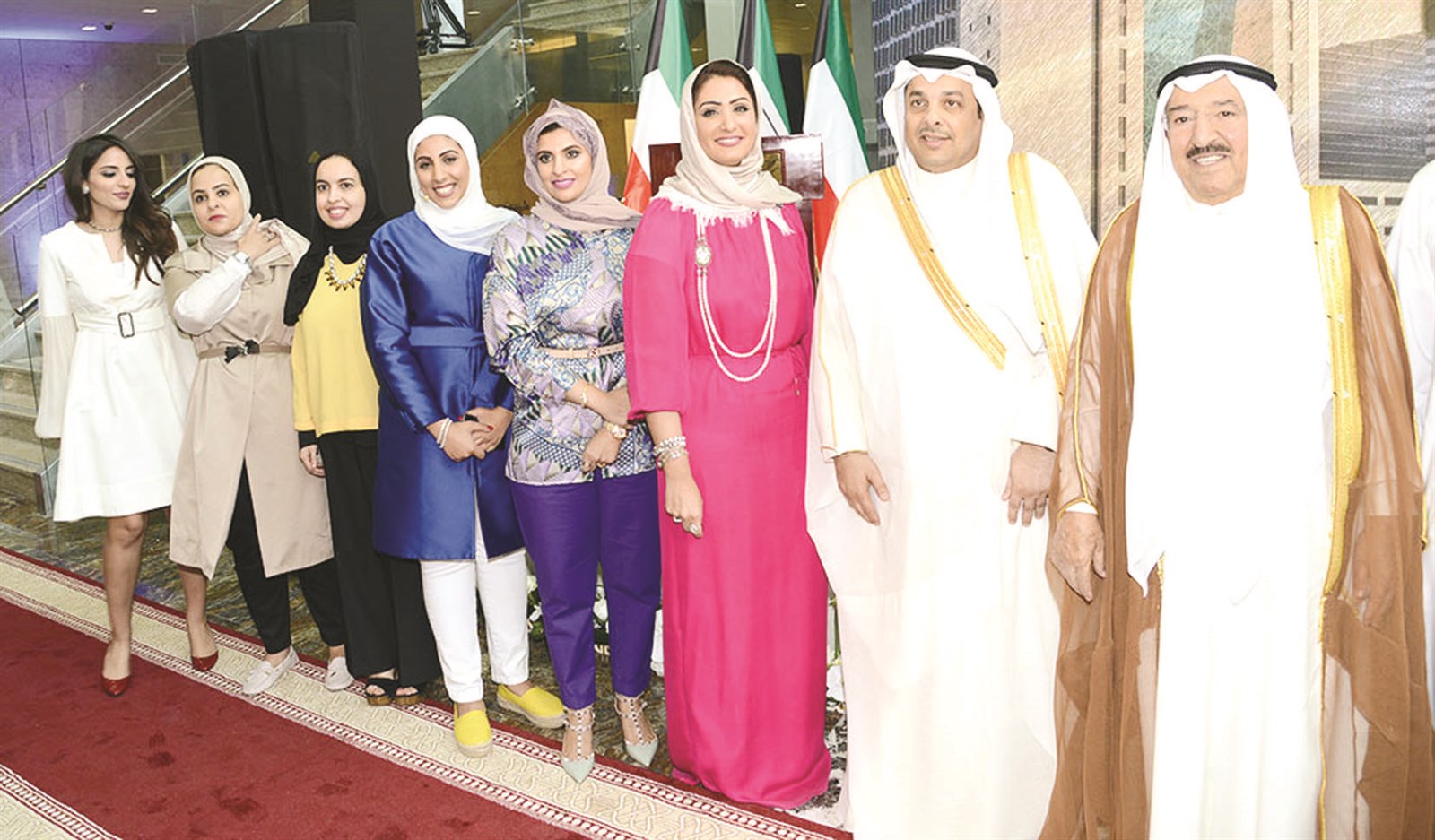 صاحب السمو وعدد من مسؤولي وزارة العدل