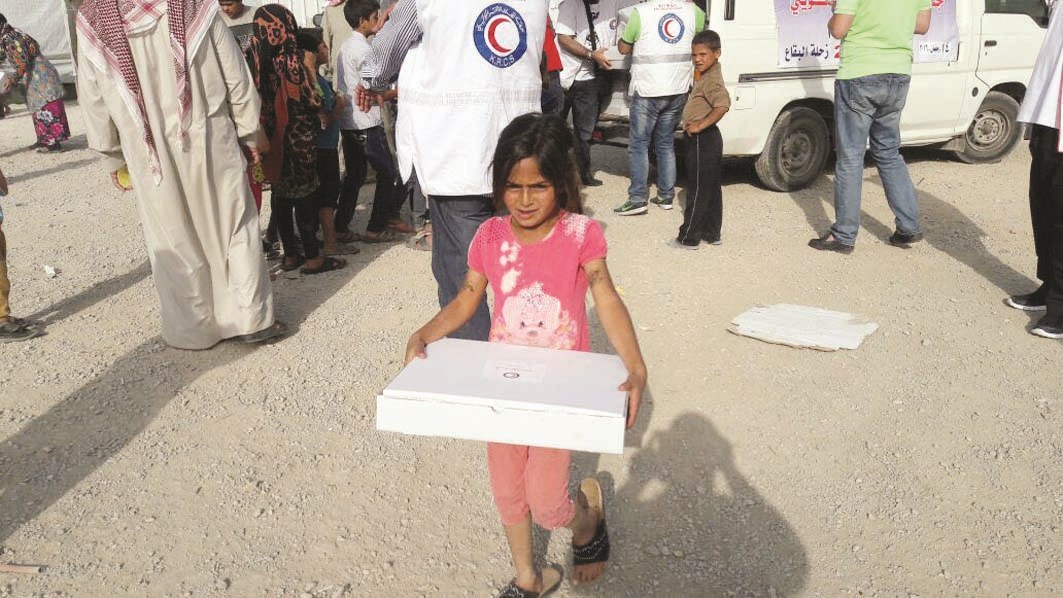 طفلة نالت وجبة إفطار