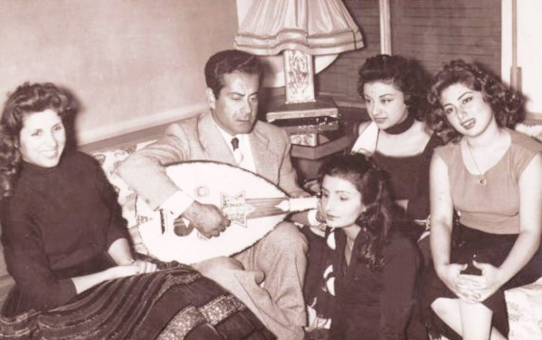 جاكلين ونجاح سلام وصباح وفريد الأطرش