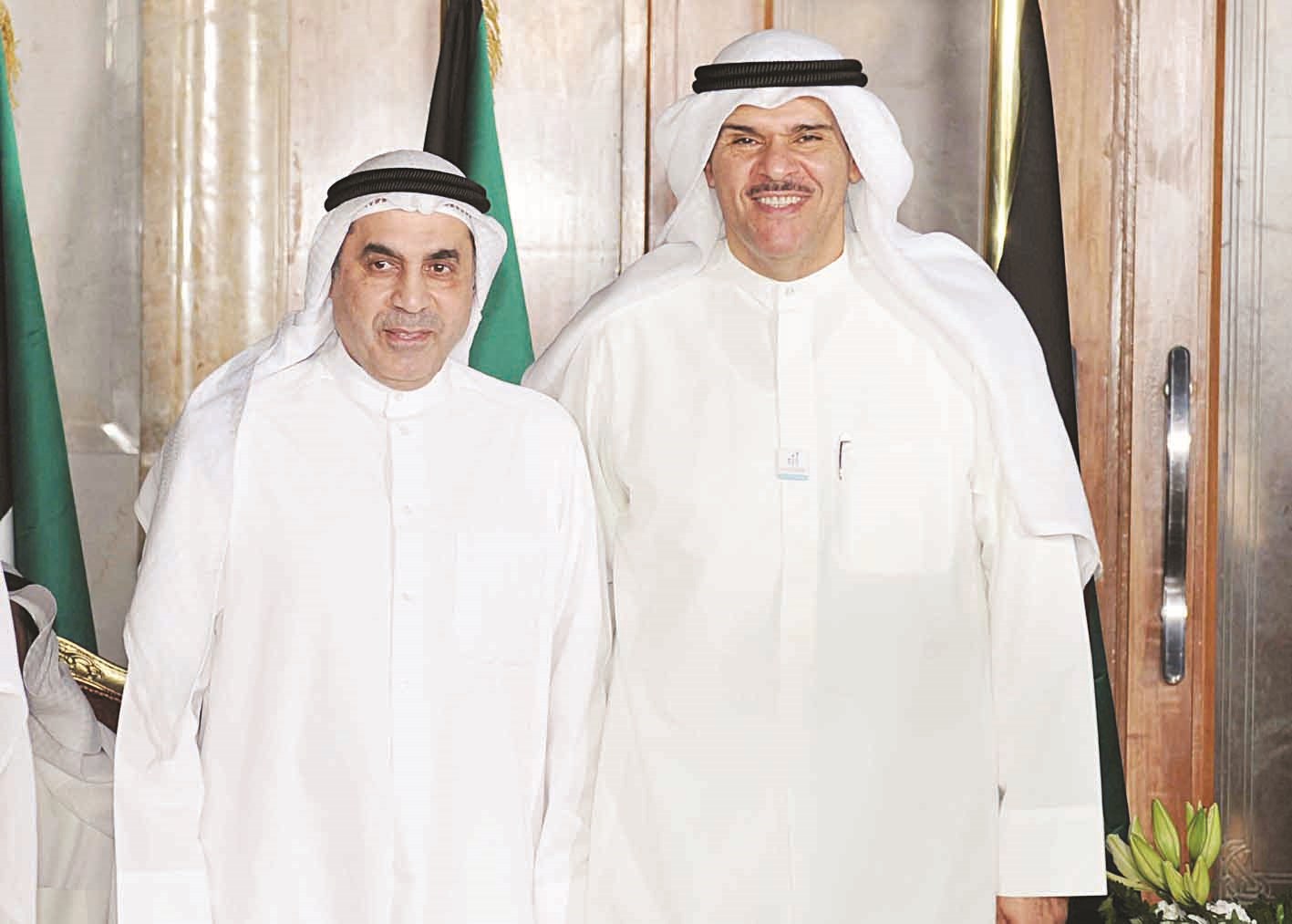 الحمود مستقبلاً النائب عبدالله الطريجي