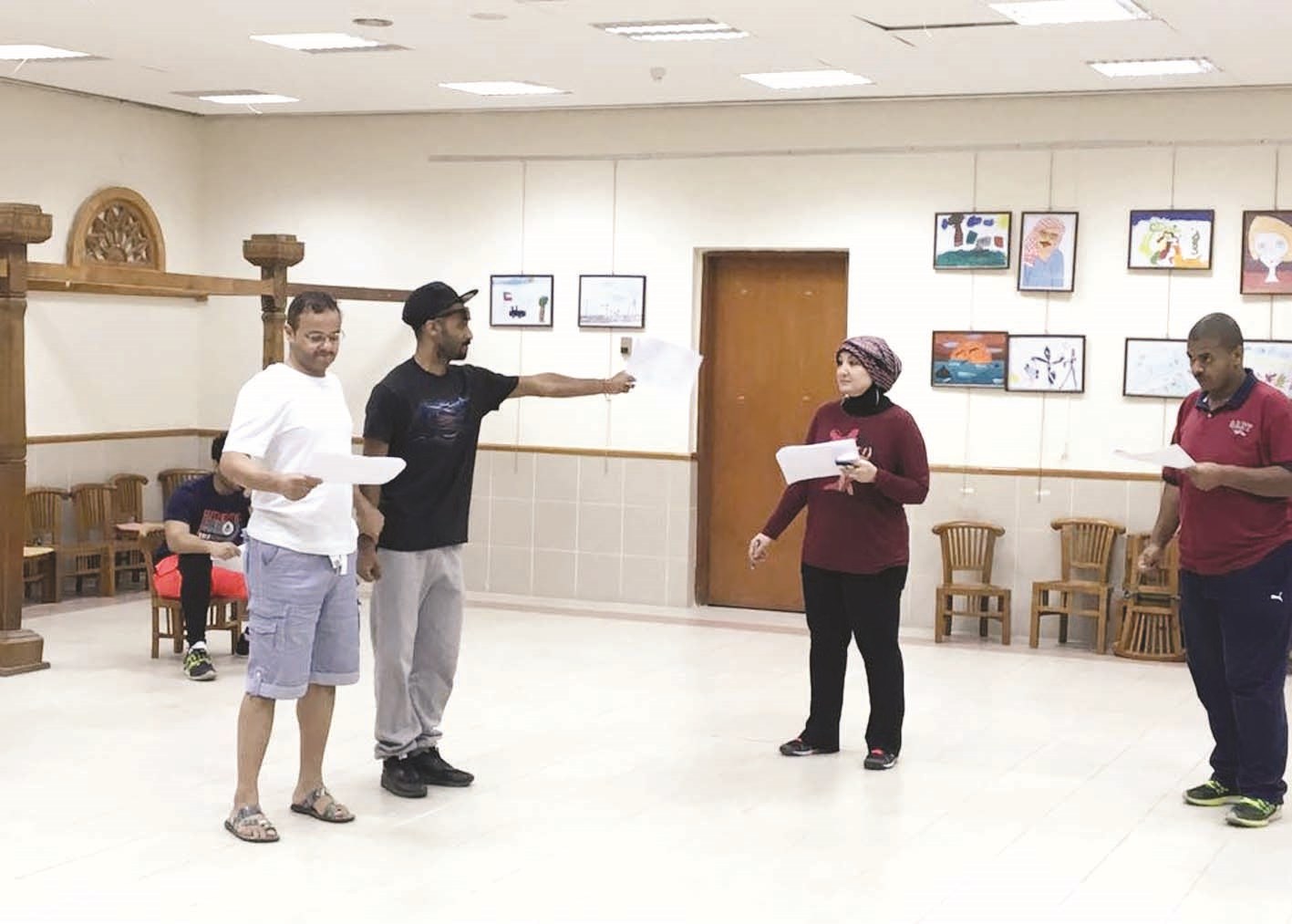 جانب من التدريبات