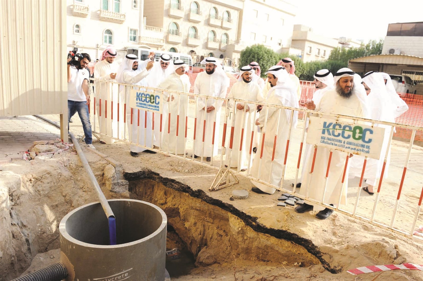 خلال تفقد مشروع تجديد الشبكة