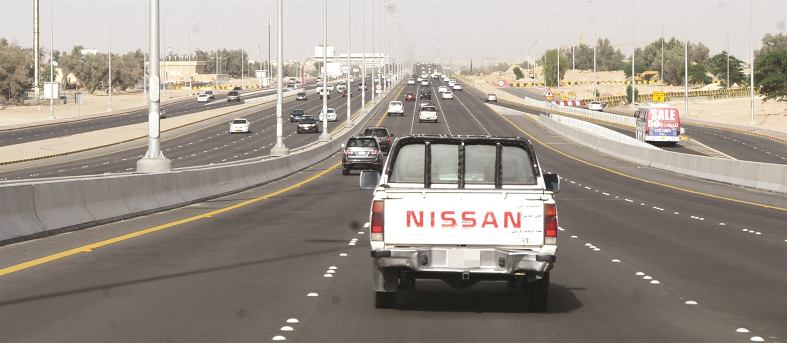 طريق الدوحة والصليبخات باتجاه الكويت (تصوير نايف العقلة)