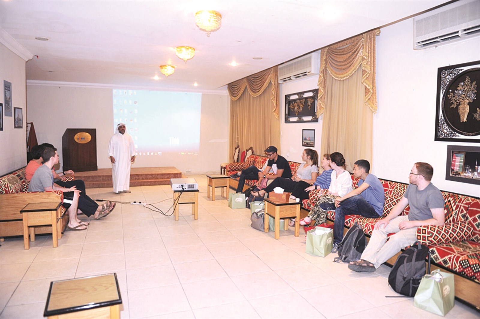 جانب من الوفد الأميركي   (تصوير نور هنداوي)