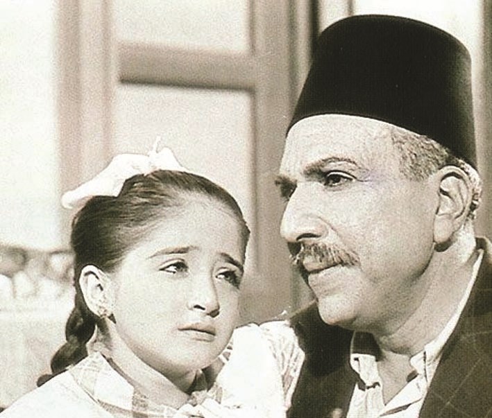 في مشهد من «قلبي على ولدي» يجمعها بالراحل زكي رستم