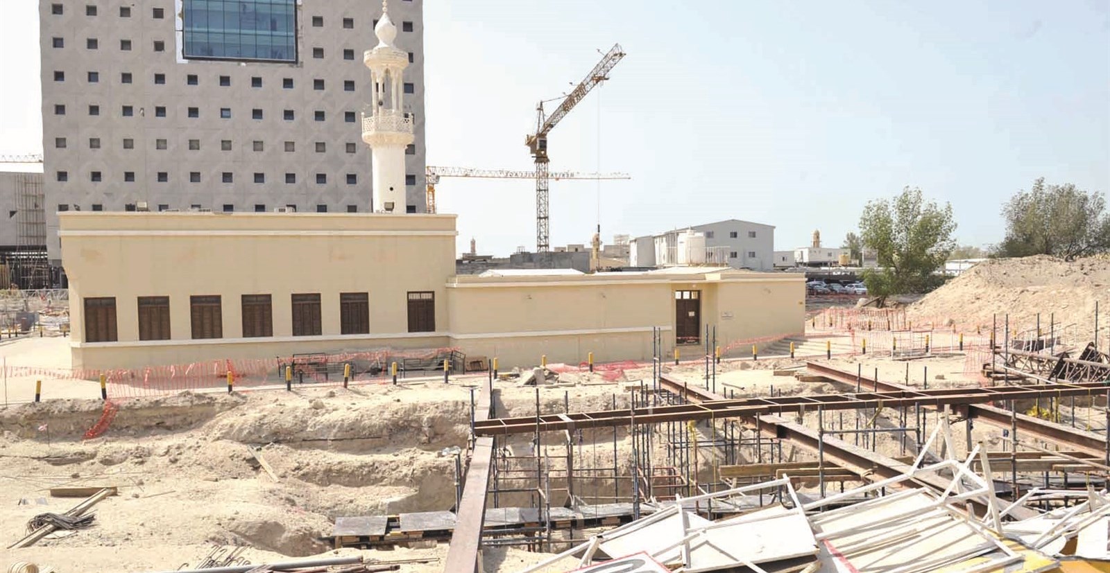 أعمال الدائري الأول قرب مسجد شملان الرومي (تصوير أسعد عبدالله)