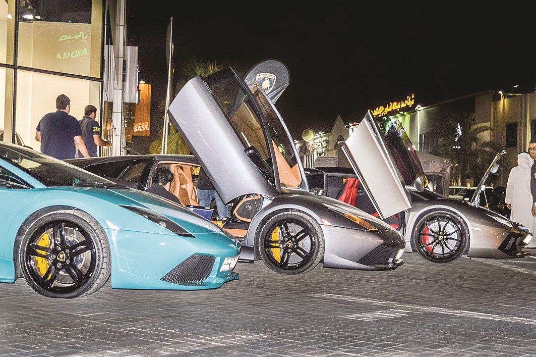 سيارات «لامبورغيني» خلال الفعالية