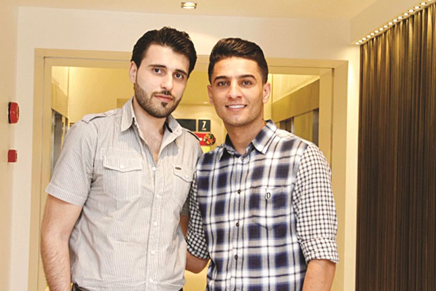 عساف مع الزميل سامر قلعجي