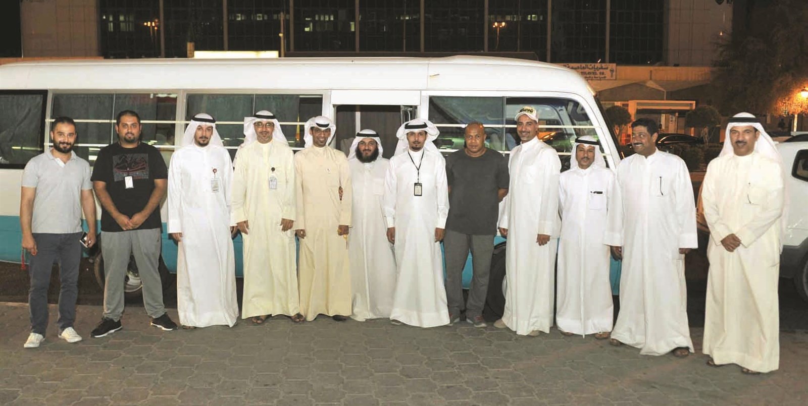 فريق اللجنة الثلاثية وبرفقتهم الزميل محمد أنور